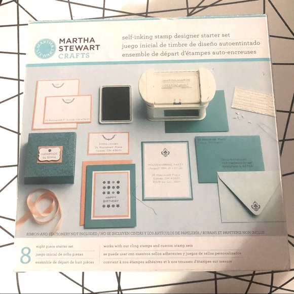 Martha Stewart Crafts self inking stamp set - Picture 1 of 8